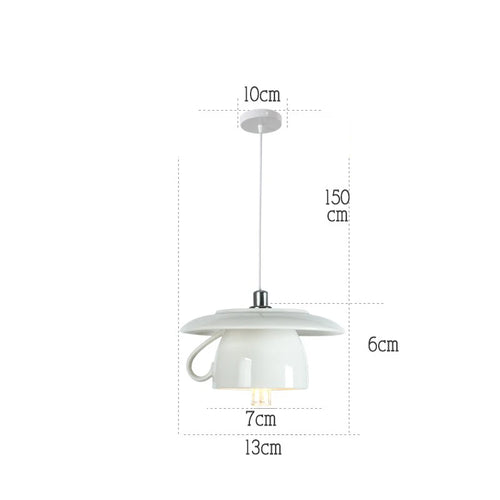 lampe suspension céramique moderne led - vue 23 sur 28