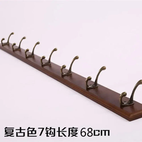 porte-manteau mural en bois pour rangement pratique - vue 7 sur 23