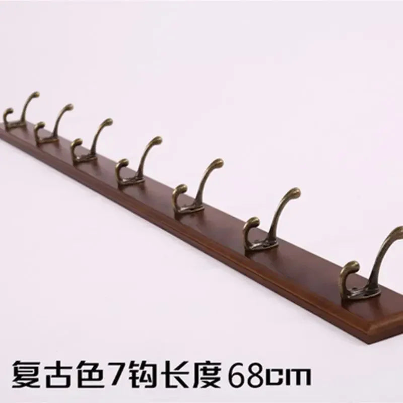 porte-manteau mural en bois pour rangement pratique - vue 6 sur 23