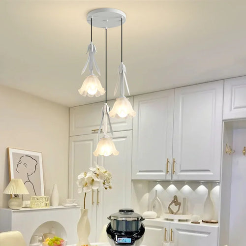 lustre en verre pour éclairage suspendu dans les espaces modernes - vue 3 sur 12