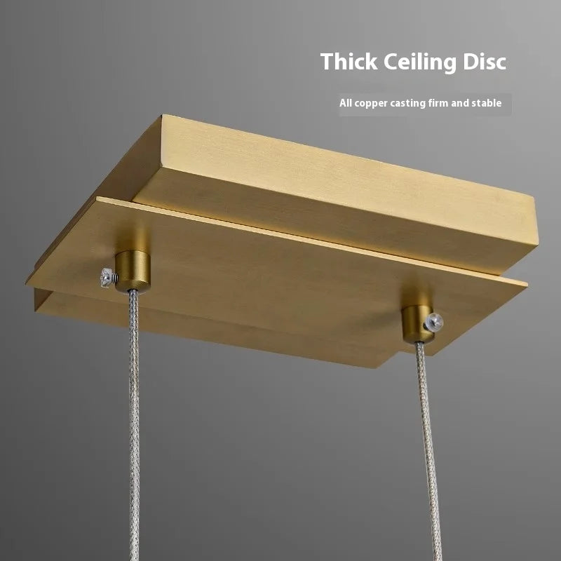 suspension en cuivre design moderne pour restaurant et intérieur - vue 5 sur 10