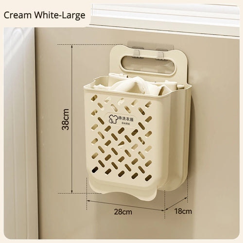 panier à linge pliable et mural pour rangement pratique - vue 12 sur 17