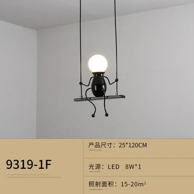 suspension moderne en fer pour décoration nordique - vue 20 sur 22