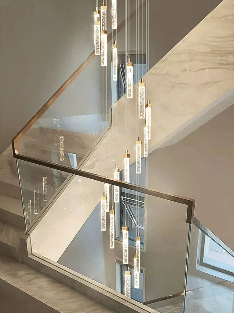 lustre en cristal à led design moderne pour intérieur élégant - vue 3 sur 17