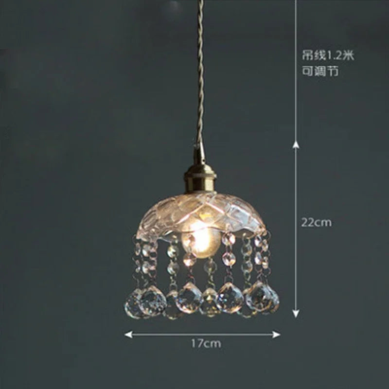 lustre nordique en cristal pour bar et restaurant - vue 10 sur 10