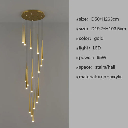 lustre moderne à led pour décoration d'intérieur haut de gamme - vue 9 sur 22