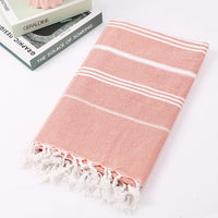 Serviette de plage turque coton franges absorbante rapide