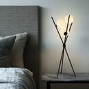 Lampadaire LED lune boule de verre
