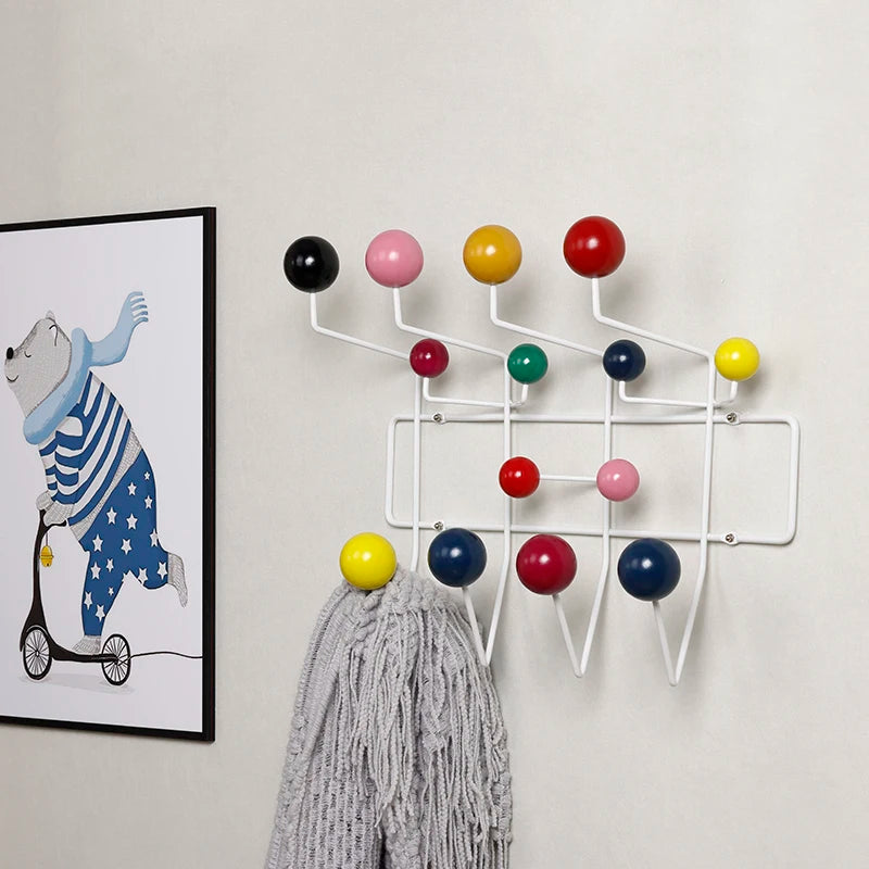porte-manteau multicolore crochet polyvalent pour décoration murale enfant