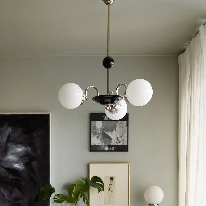 lustre rétro romantique avec protection des yeux et lumière douce - vue 4 sur 16