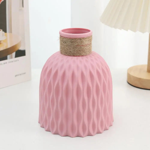 vase en plastique avec corde pour décoration florale à faire soi-même - vue 4 sur 10