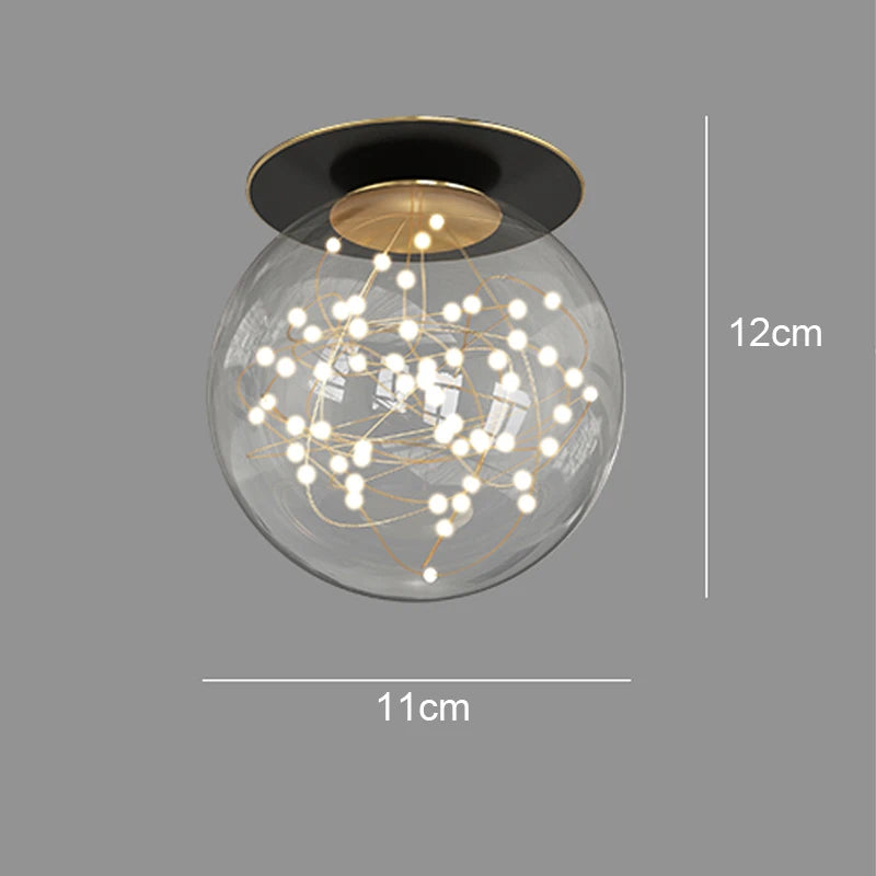 plafonnier led nordique pour décoration intérieure maison - vue 16 sur 16