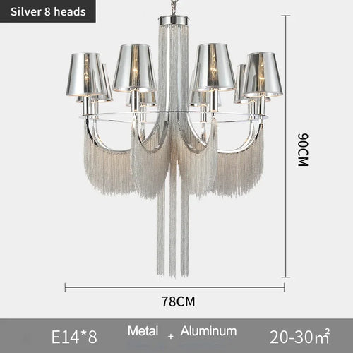 lustre de luxe moderne pour mariage avec lumières intégrées - vue 13 sur 14