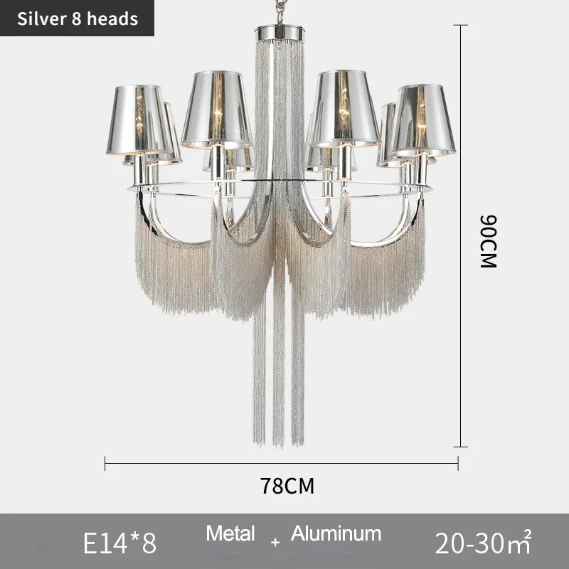 lustre de luxe moderne pour mariage avec lumières intégrées - vue 12 sur 14