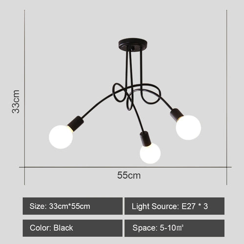 lustre sputnik moderne style industriel pour intérieur élégant - vue 15 sur 19