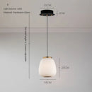 lustre led en verre design minimaliste japonais créatif et artistique