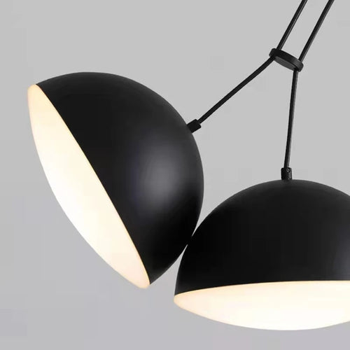 lustre noir design à assembler pour décoration intérieure moderne - vue 7 sur 8