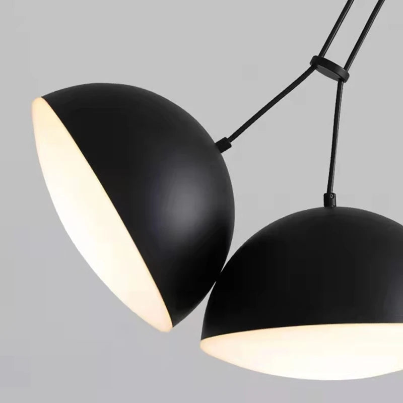 lustre noir design à assembler pour décoration intérieure moderne - vue 6 sur 8