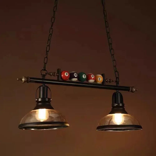 lustre rétro pour bar et billard décoration créative nostalgique - vue 3 sur 11