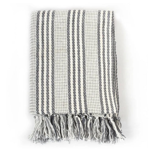 Plaid coton chevrons doux confortable pour salon chambre - vue 7 sur 17