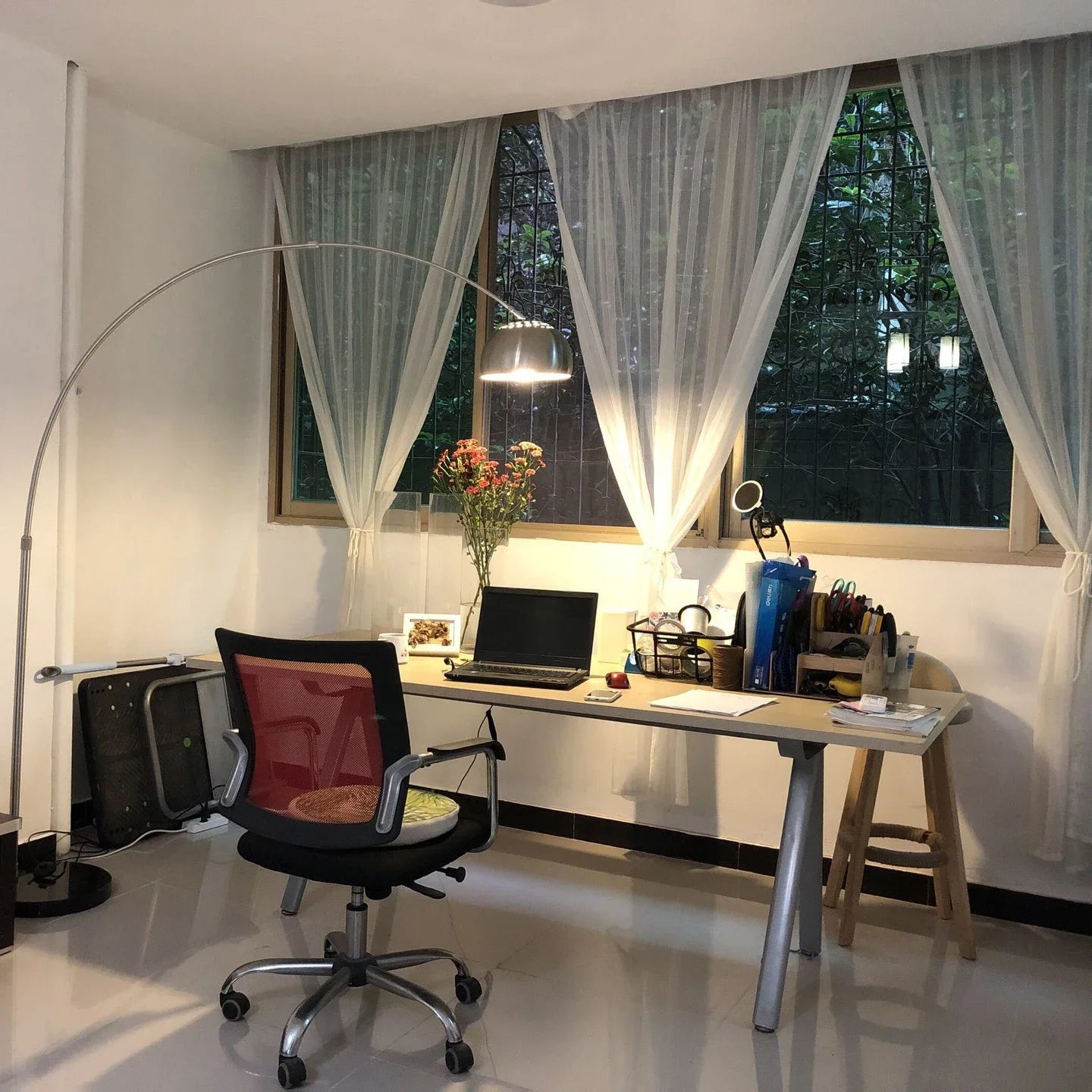 Italian Classic Art Floor Lamp Folding Rotary Arc Light for Living Room Bedroom Home Decor - vue 2 sur 7