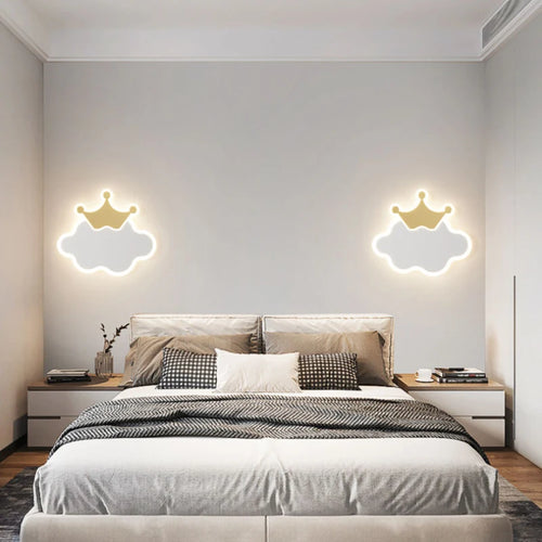 applique murale nuage moderne pour chambre enfant décorative - vue 2 sur 9