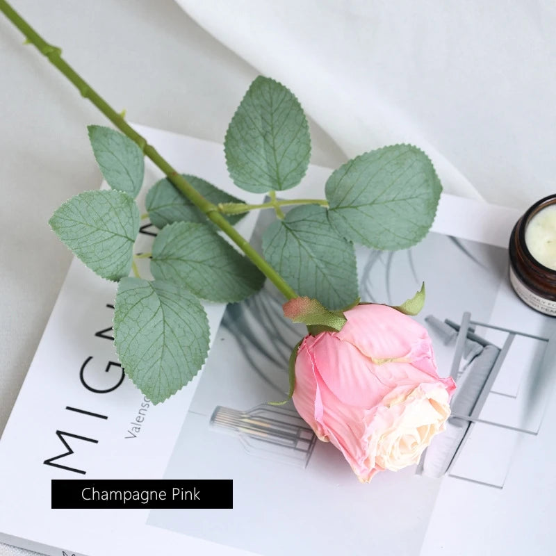 fleur de rose artificielle pour décoration de mariage et table - vue 7 sur 12