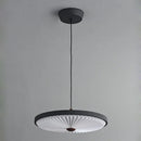 lustre moderne rond à suspension haute qualité plissé led