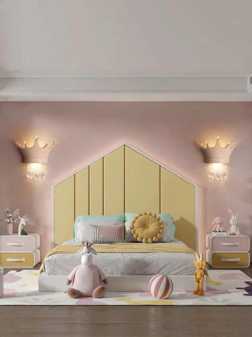 applique murale couronne en résine et cristal pour enfants - vue 3 sur 12