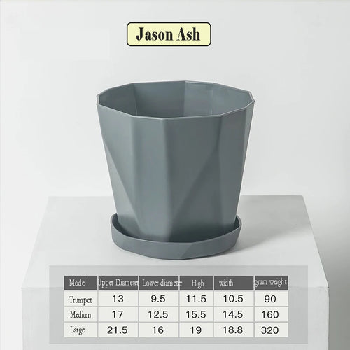pot de fleurs en plastique style nordique tendance et simple - vue 10 sur 9