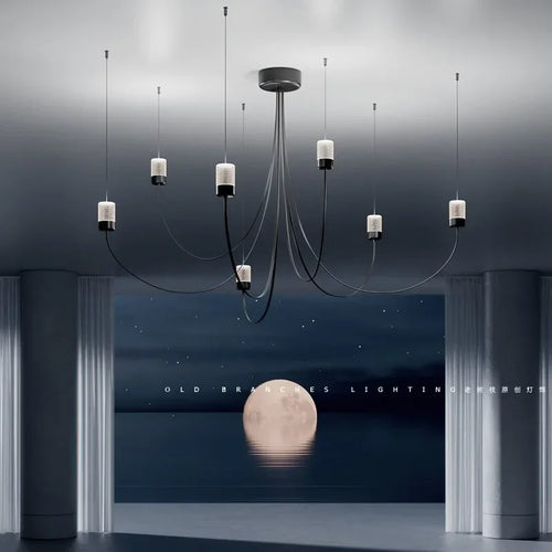lustre moderne nordique design créatif éclairage suspendu élégant - vue 6 sur 8