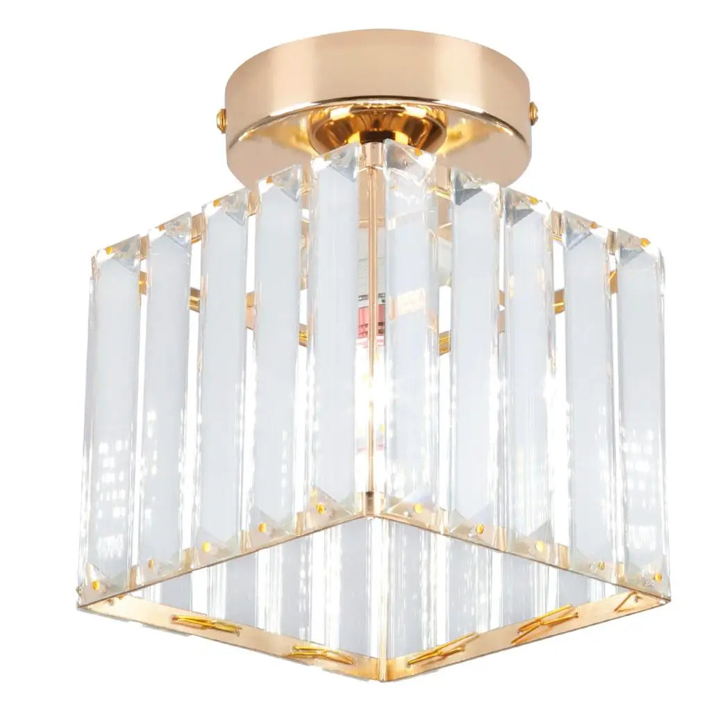 lampe de luxe en verre cristal lustre plafond industriel moderne - vue 11 sur 15