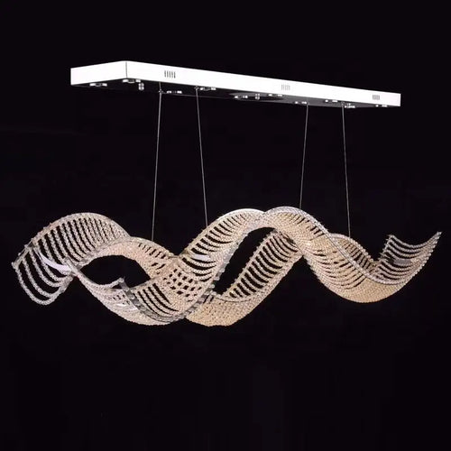 lustre de luxe moderne k9 en cristal suspendu personnalisé - vue 3 sur 9