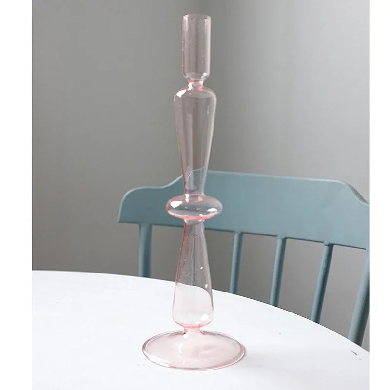 bougeoir en verre pour décoration de mariage et centre de table - vue 18 sur 29