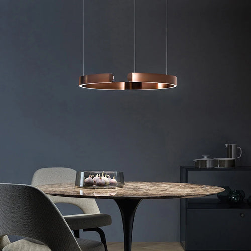 Lustre anneau LED plafond moderne lustre salle à manger Table à manger éclairage plafond lustre éclairage décoration de la maison - vue 5 sur 18