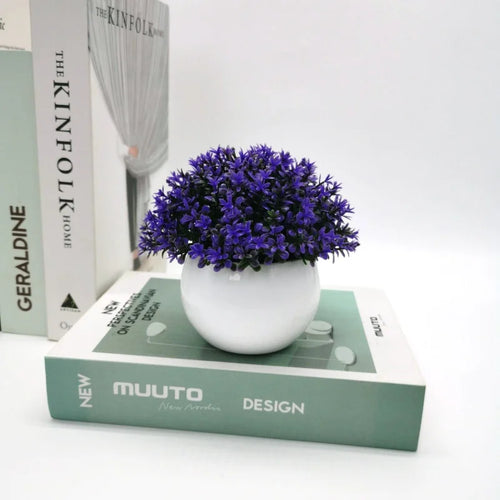 mini plantes artificielles en pot pour décoration intérieure et extérieure