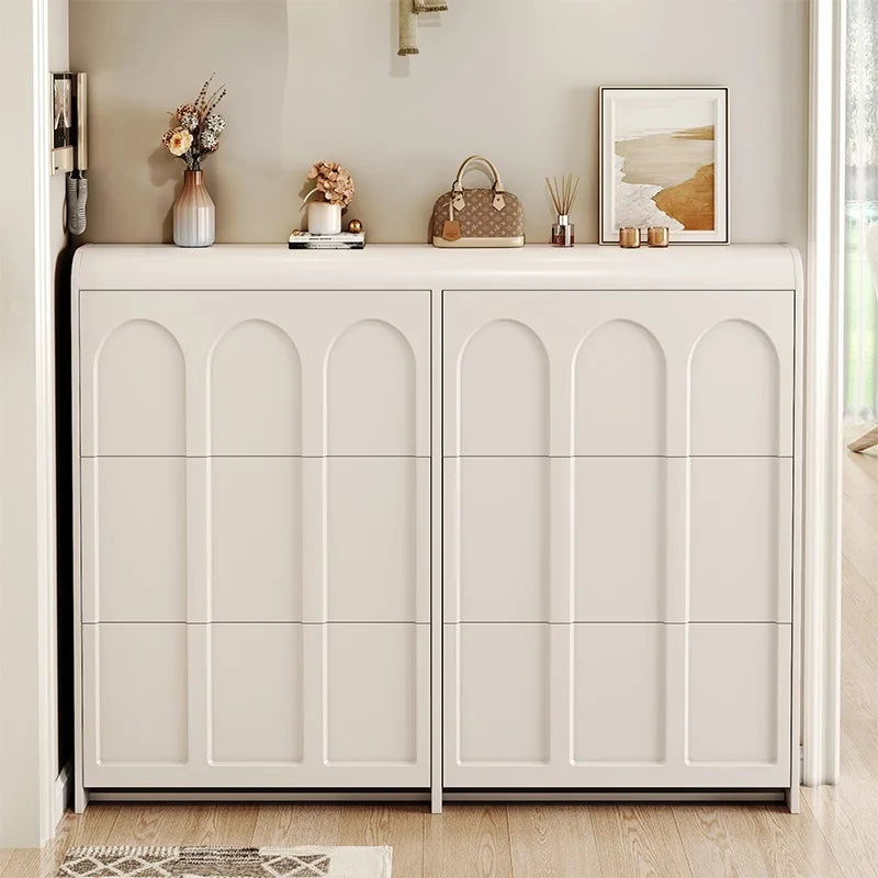 armoire à chaussures moderne en bois design nordique peu encombrant - vue 5 sur 20