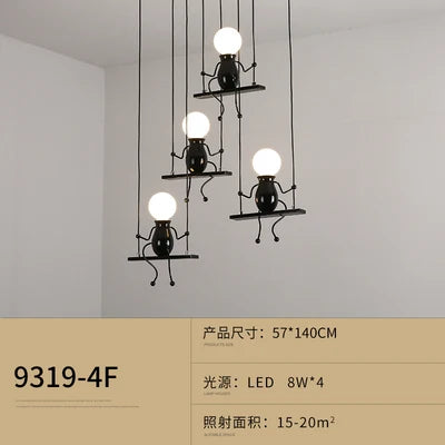 suspension moderne en fer pour décoration nordique - vue 15 sur 22
