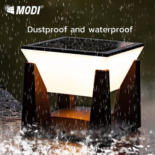 lampadaire solaire étanche pour éclairage extérieur jardin et allée - vue 7 sur 9