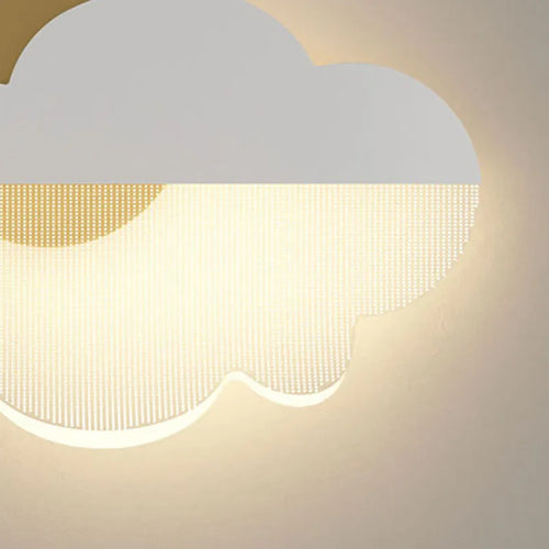 applique murale led en acrylique forme nuage pour chambre d'enfant - vue 6 sur 7