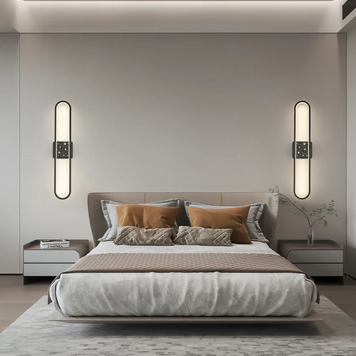 applique murale ovale minimaliste en aluminium pour escalier - vue 5 sur 18