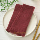 Serviette de table gaze coton rustique lot 12