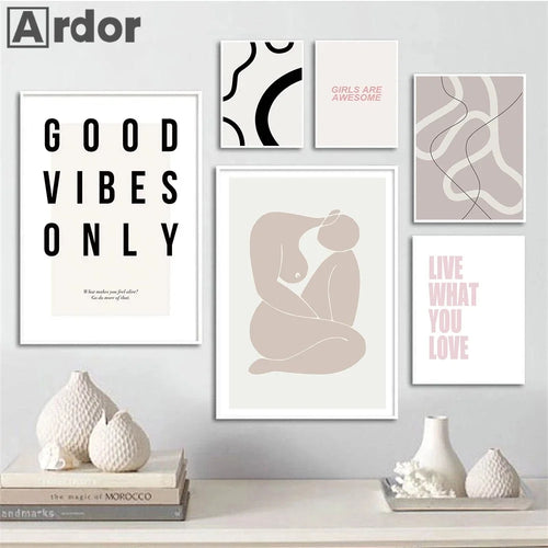 citations de motivation nordiques pour décoration murale moderne - vue 4 sur 7