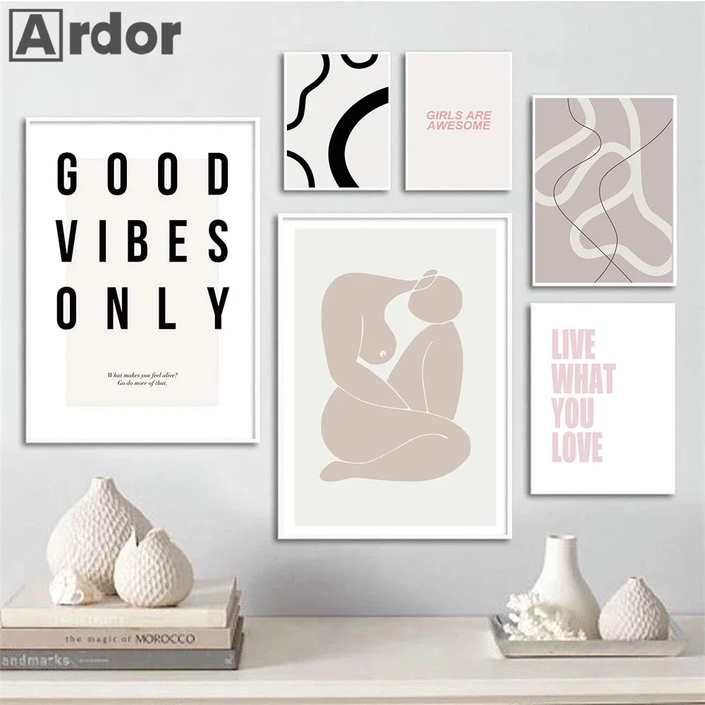 citations de motivation nordiques pour décoration murale moderne - vue 4 sur 7
