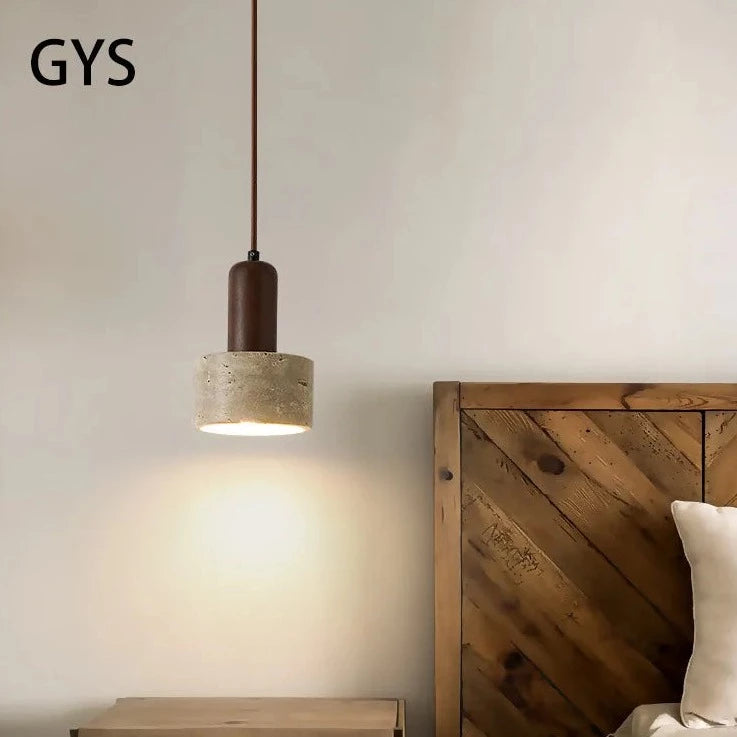 Suspension LED chevet crème vent - vue 5 sur 6