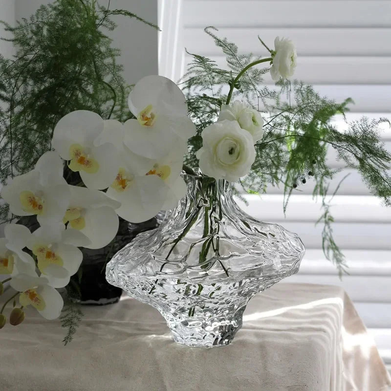 vase en verre avec pierres décoratives pour fleurs et terrarium - vue 4 sur 10