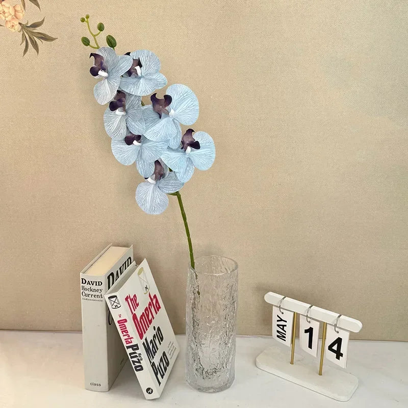 orchidée papillon artificielle 7 têtes décoration florale élégante - vue 30 sur 40