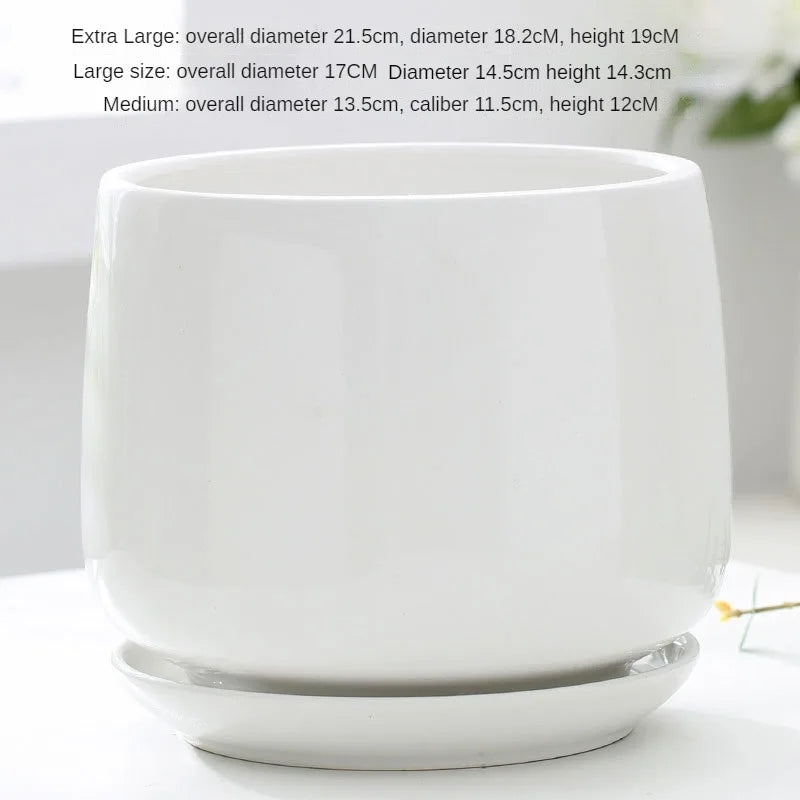 pot de fleurs en céramique créatif pour décoration intérieure et extérieure - vue 8 sur 9