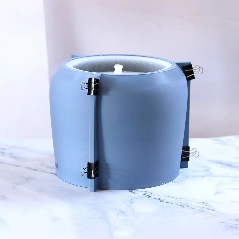 moule en silicone pour pot de fleurs nordique rond - vue 4 sur 8