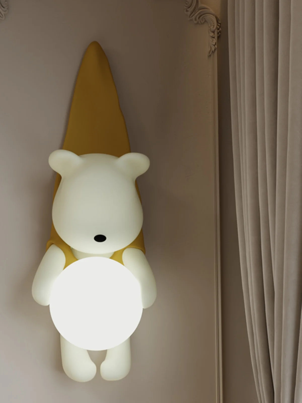 applique murale led ours décorative pour chambre enfant - vue 3 sur 9